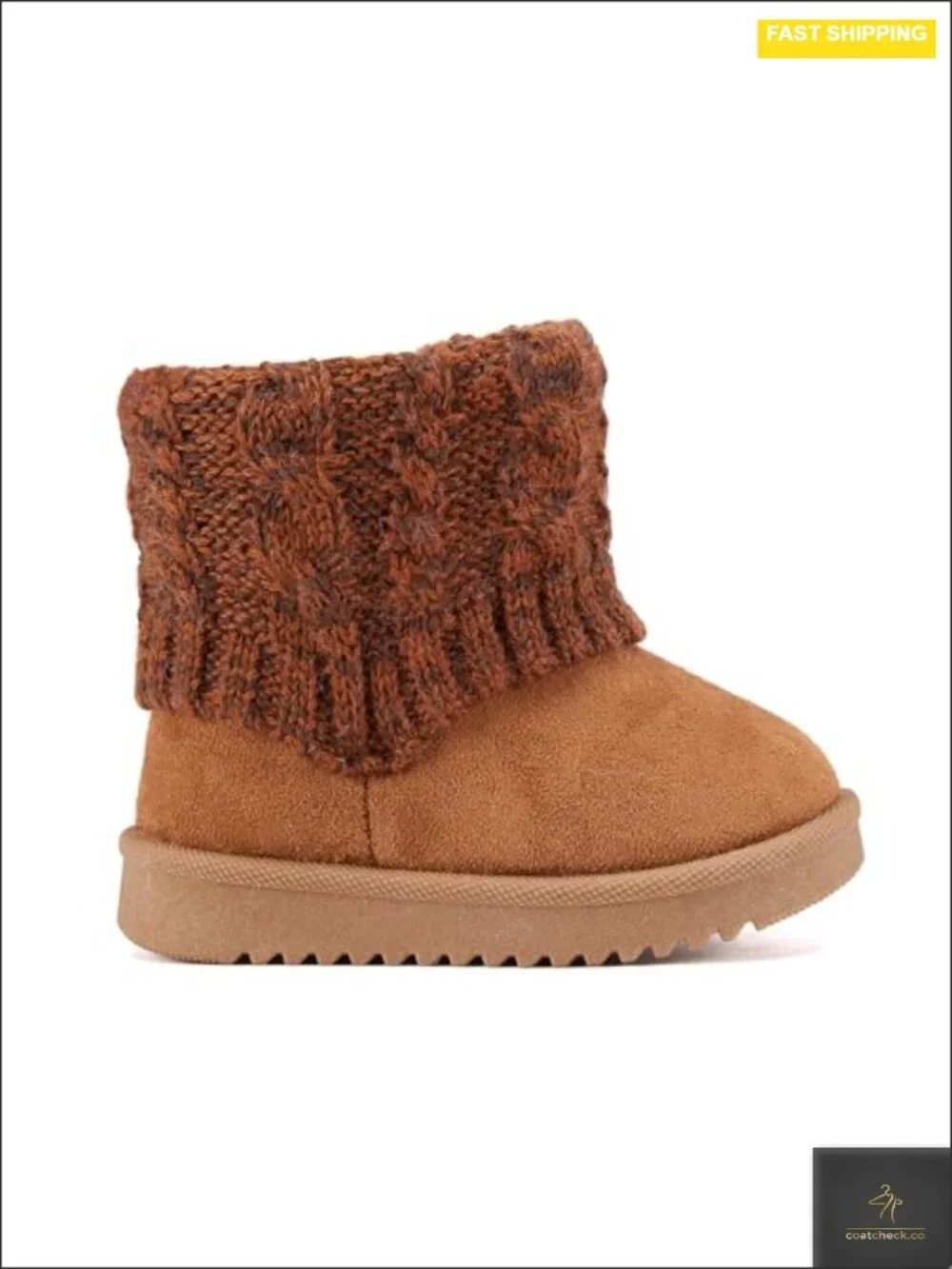 Toddler Snow Boots Infant Winter Shoes Non-slip Warm Faux Fur Zip Ankle Boots